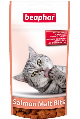 Подушечки с лососем для выведения шерсти из желудка у кошек Подушечки с лососем для выведения шерсти из желудка у кошек