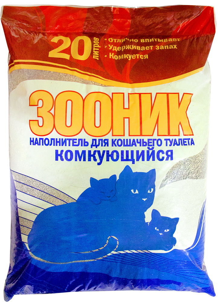 Зооник комкующийся наполнитель, 20 л (18 кг) 