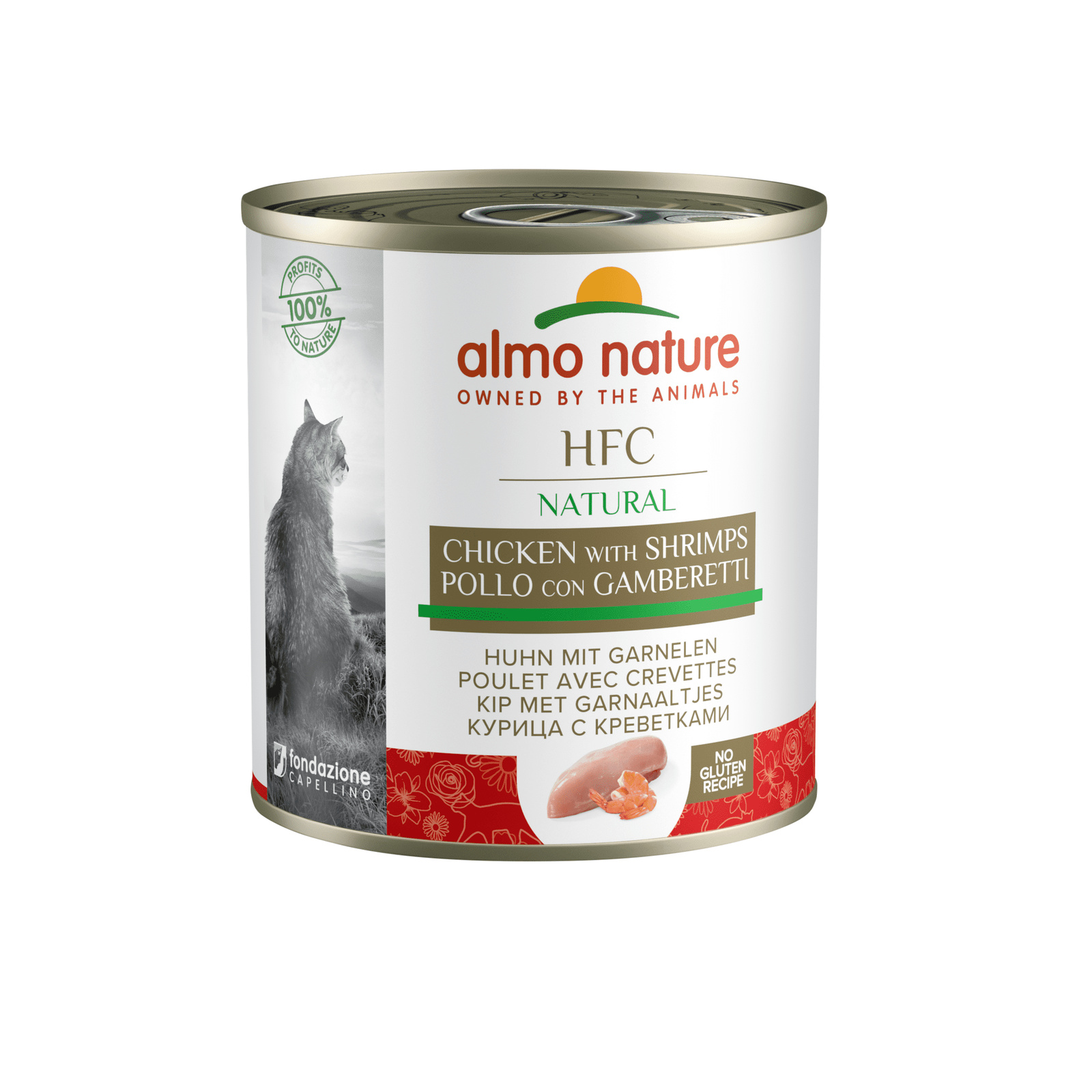 Almo Nature консервы Almo Nature консервы для кошек, с курицей и креветками (280 г)