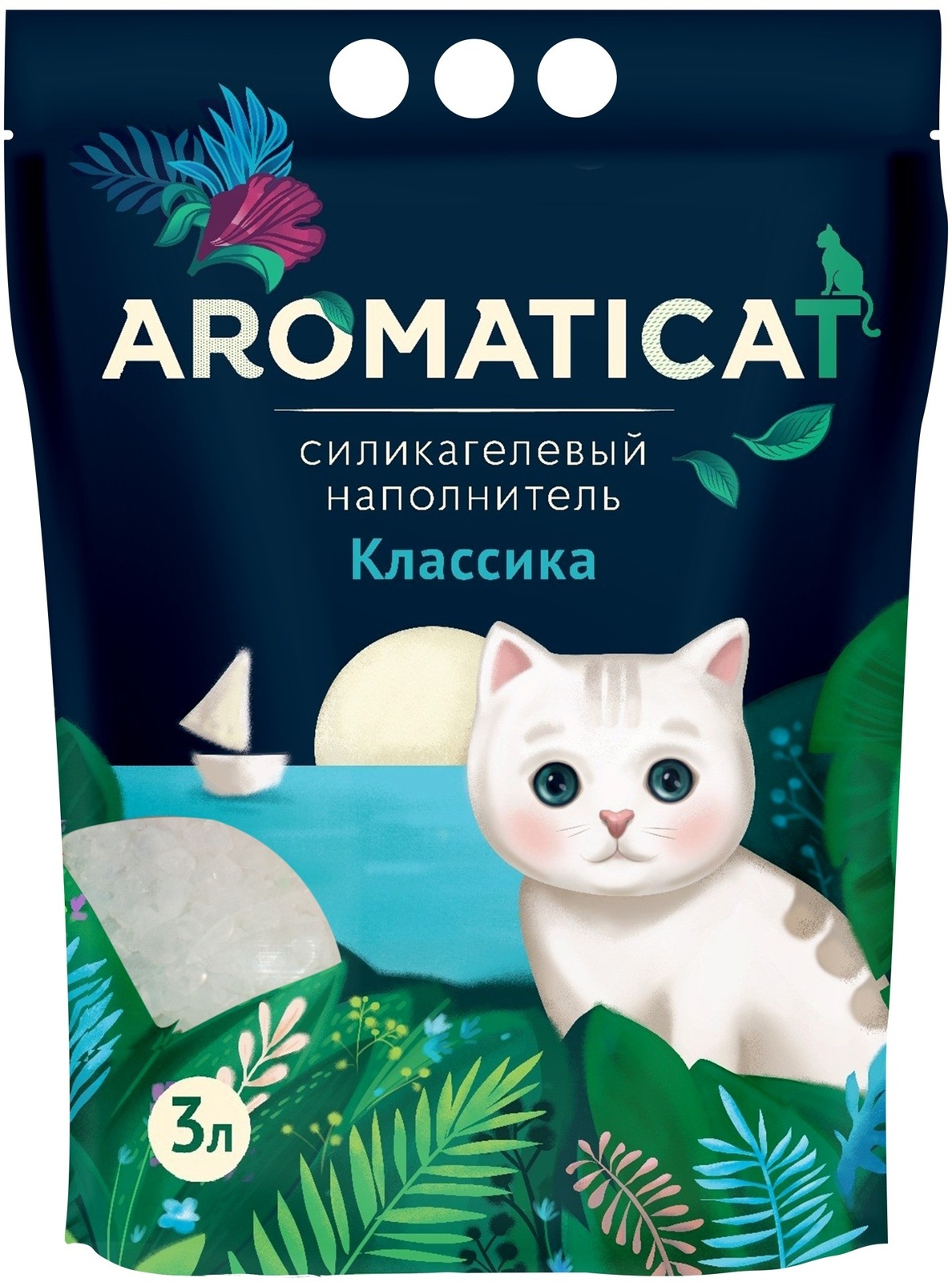 AromatiCat AromatiCat силикагелевый наполнитель Классика (1,25 кг) aromaticat aromaticat силикагелевый наполнитель прованс 2 08 кг