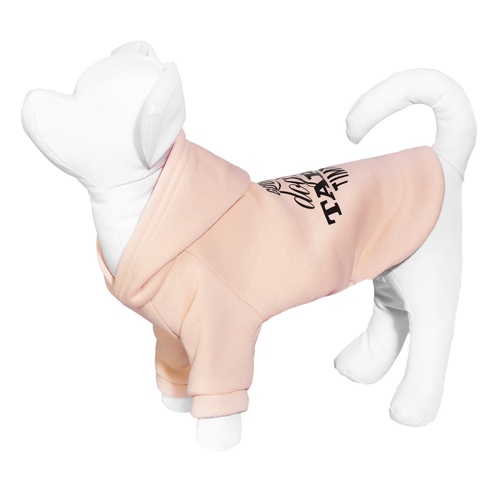 Yami-Yami одежда Yami-Yami одежда толстовка с капюшоном для собаки, розовая (M) yami yami одежда yami yami одежда толстовка для собаки из флиса с принтом пазлы розовая m