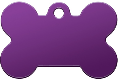 Адресник Адресник адресник Косточка фиолетовый (38х25 мм) trixie медальон адресник хромированный