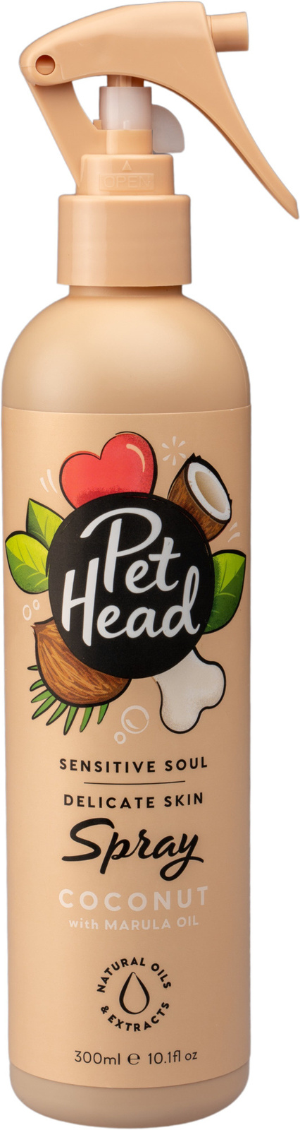 цена Pet Head Pet Head спрей для очищения шерсти собак Пушистый привереда с ароматом кокоса (303 г)