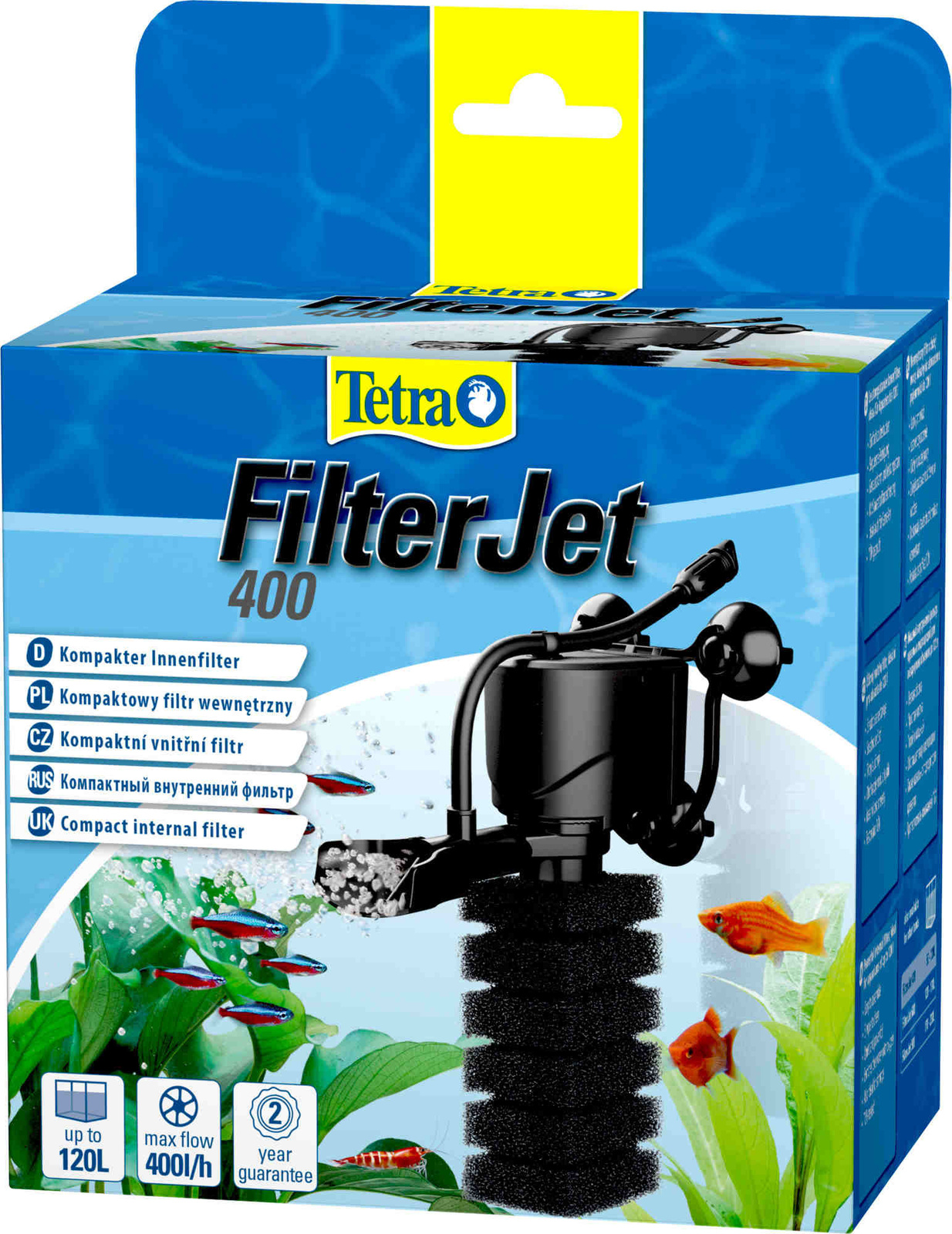 Tetra (оборудование) Tetra (оборудование) внутренний фильтр FilterJet 400, для аквариумов 50 – 120л (460 г) tetra ротор для фильтра tetra filterjet 600