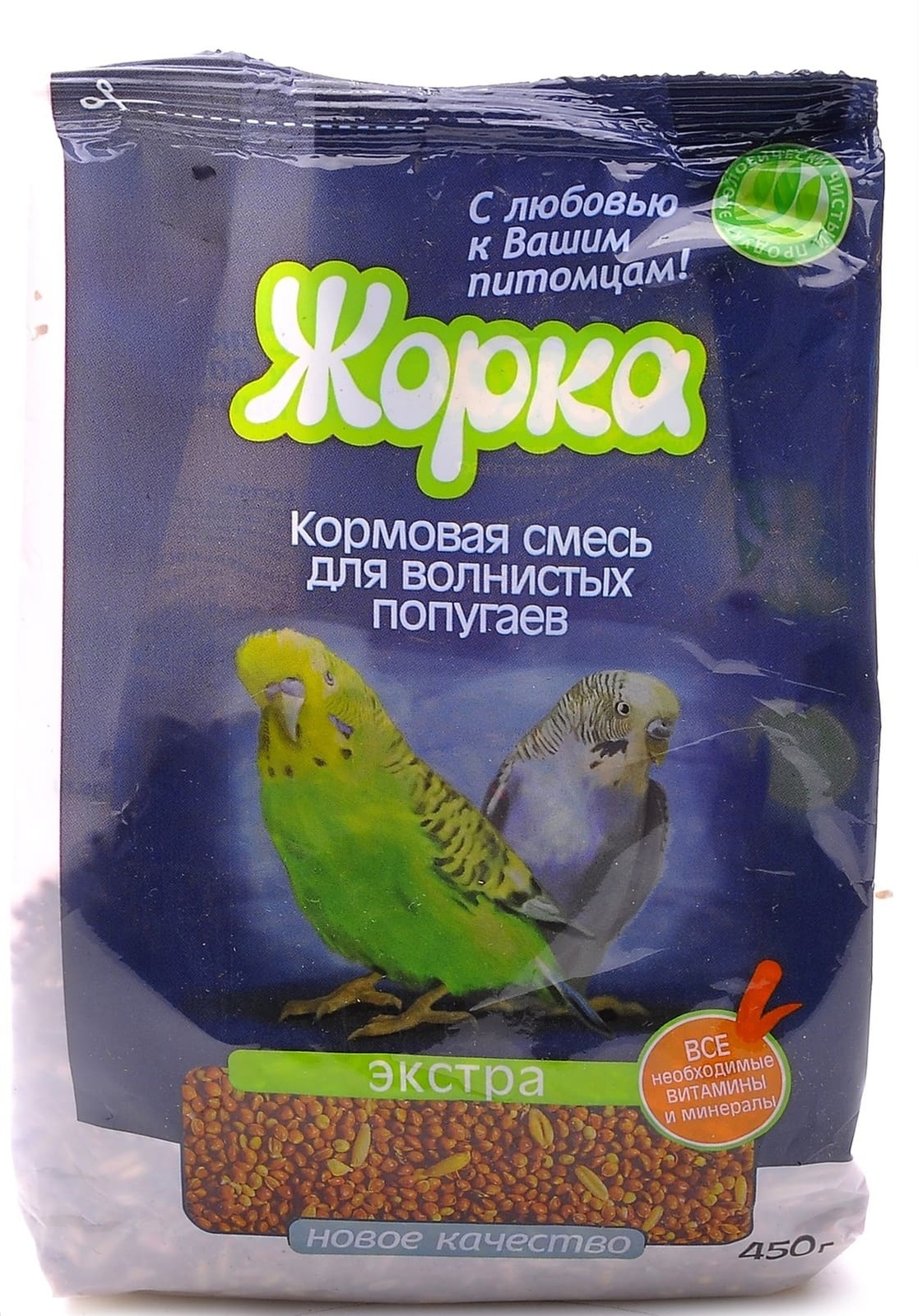 Жорка Жорка lux для волнистых попугаев Экстра (пакет) (450 г) жорка жорка 2шт палочки для волнистых попугаев 70 г