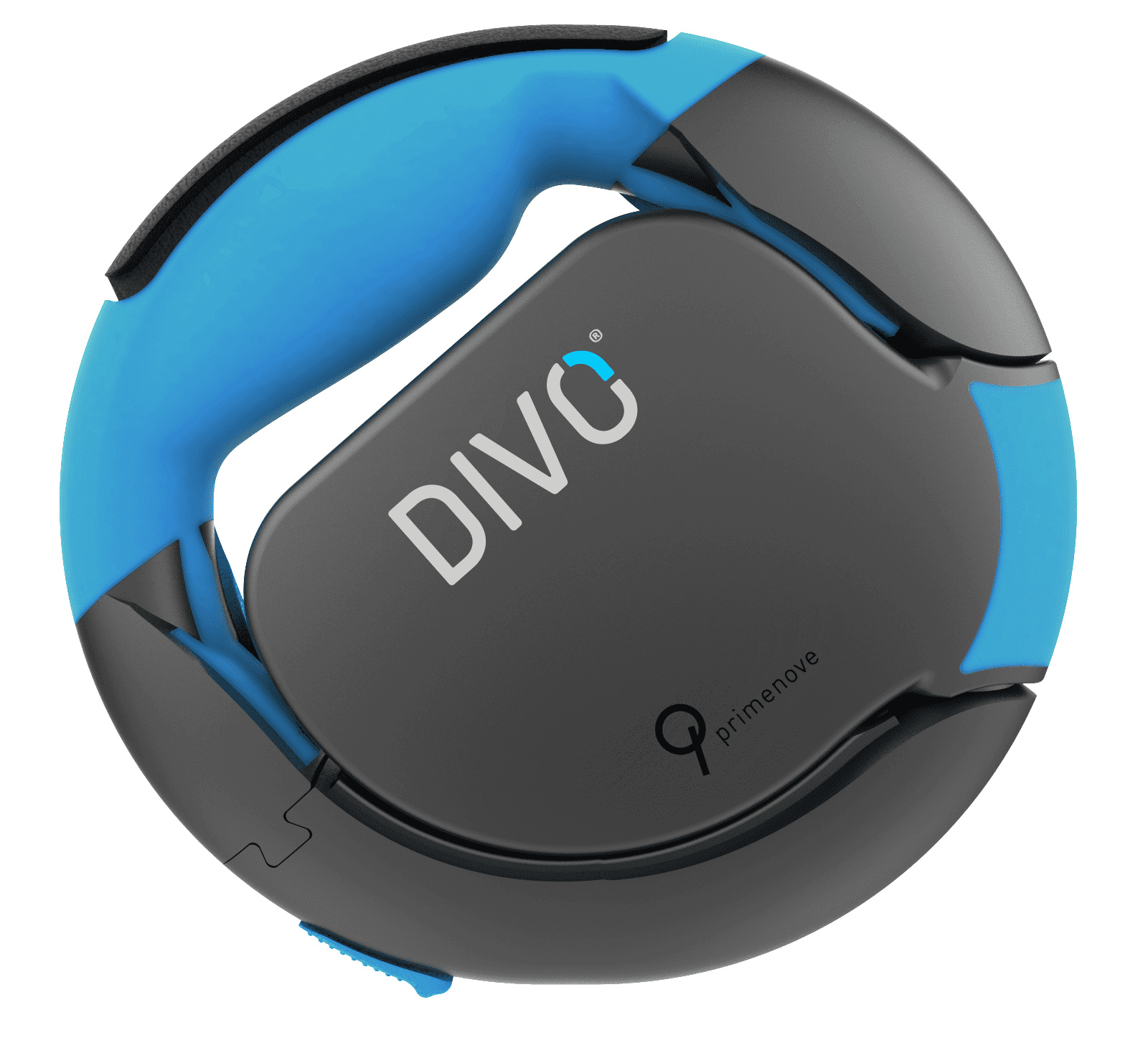 Divo рулетка-ремень с автоматической системой торможения и эргономичной расстегивающейся ручкой (синяя) (520 г)