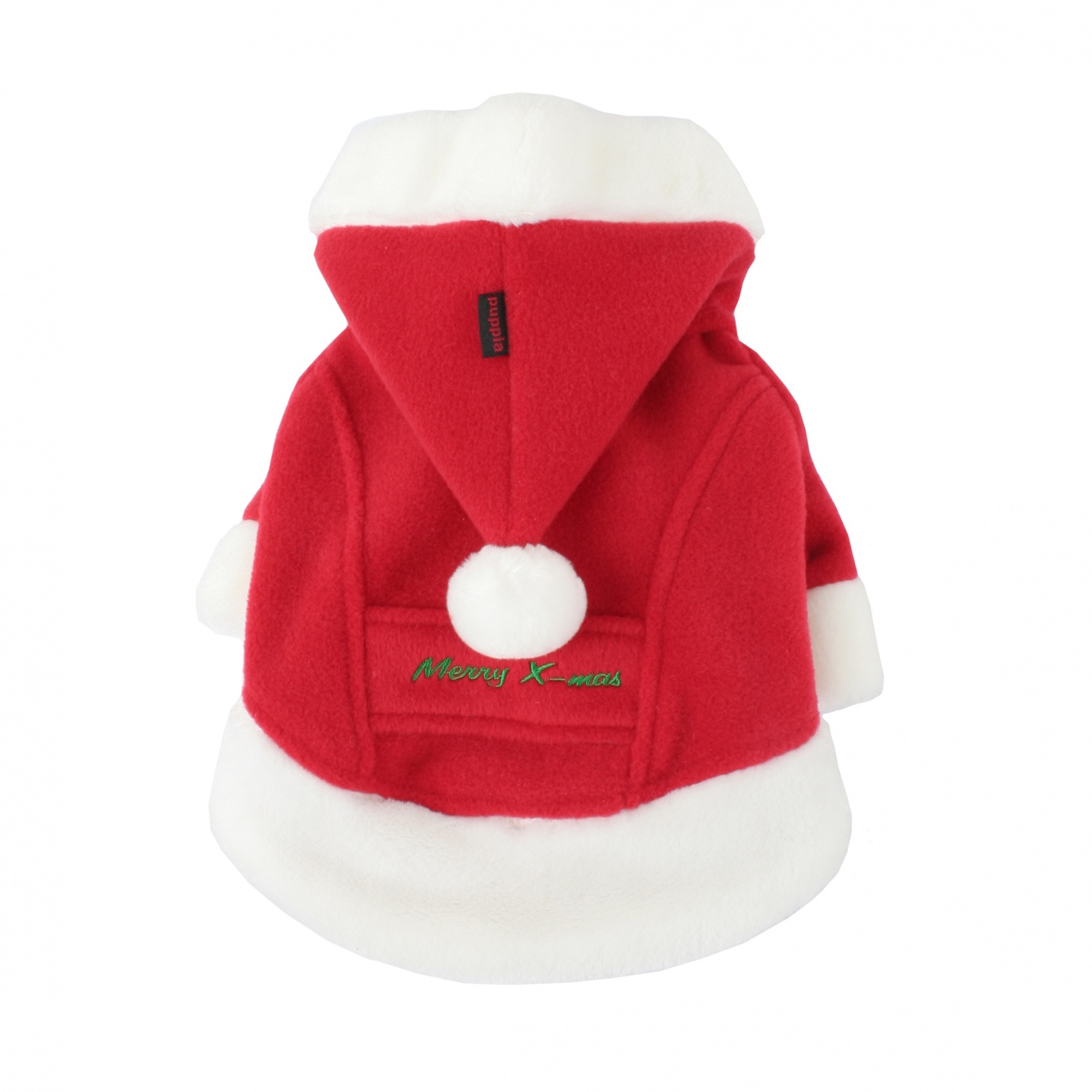 Puppia Puppia курточка Санта с капюшоном, красный с белой отделкой (5L)