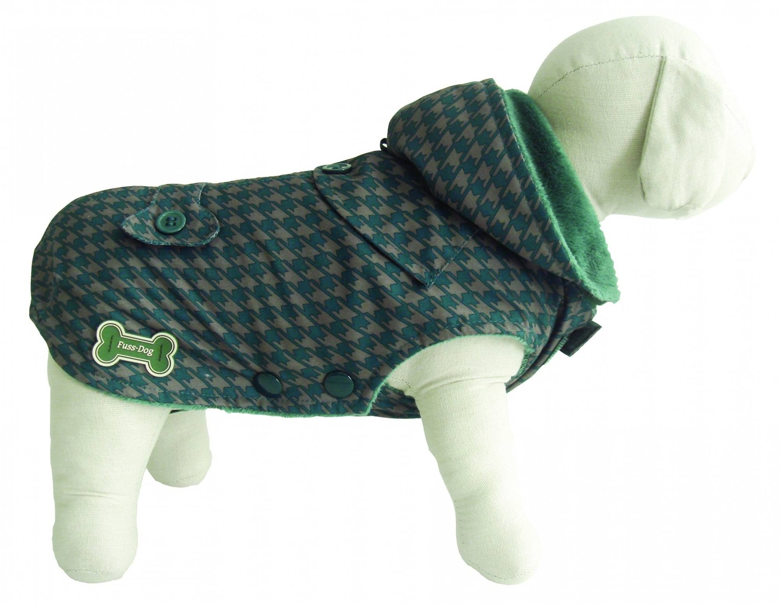 Ferribiella одежда Ferribiella одежда утепленный плащ с отстегивающимся капюшоном Шерлок, зеленый (24 см)