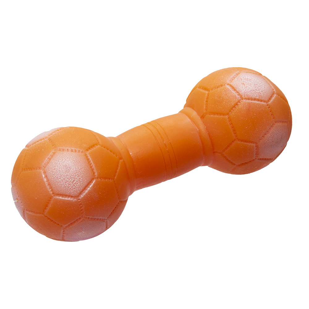 цена Yami-Yami игрушки Yami-Yami игрушки игрушка для собак Гантель, оранжевая (14 см)