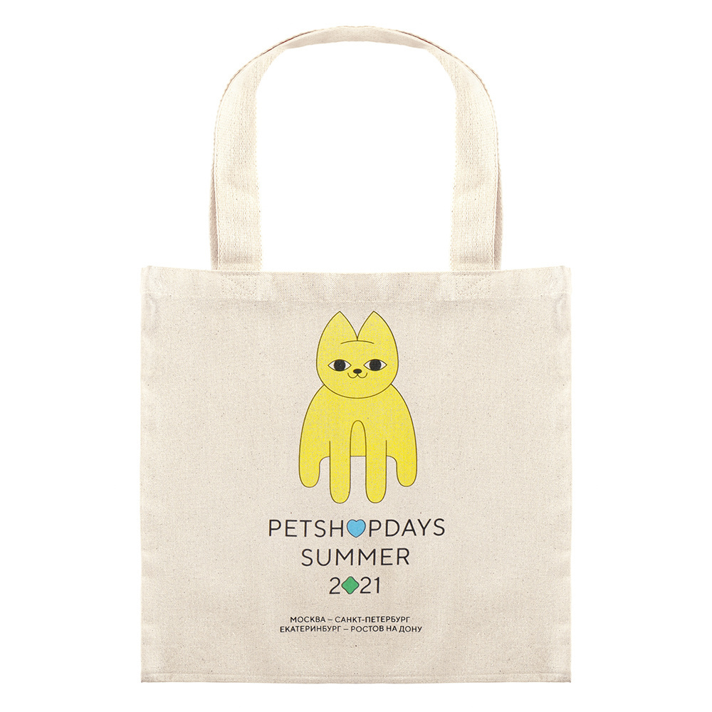 PetshopRu МЕРЧ PetshopRu МЕРЧ сумка для шопинга  Yellow Cat (40*35 см) petshopru мерч petshopru мерч значок вау кэт 10 г