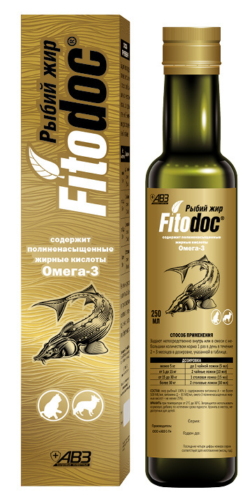 Агроветзащита Агроветзащита fITODOC Рыбий жир (250 г) агроветзащита агроветзащита алезан крем для суставов 500 г
