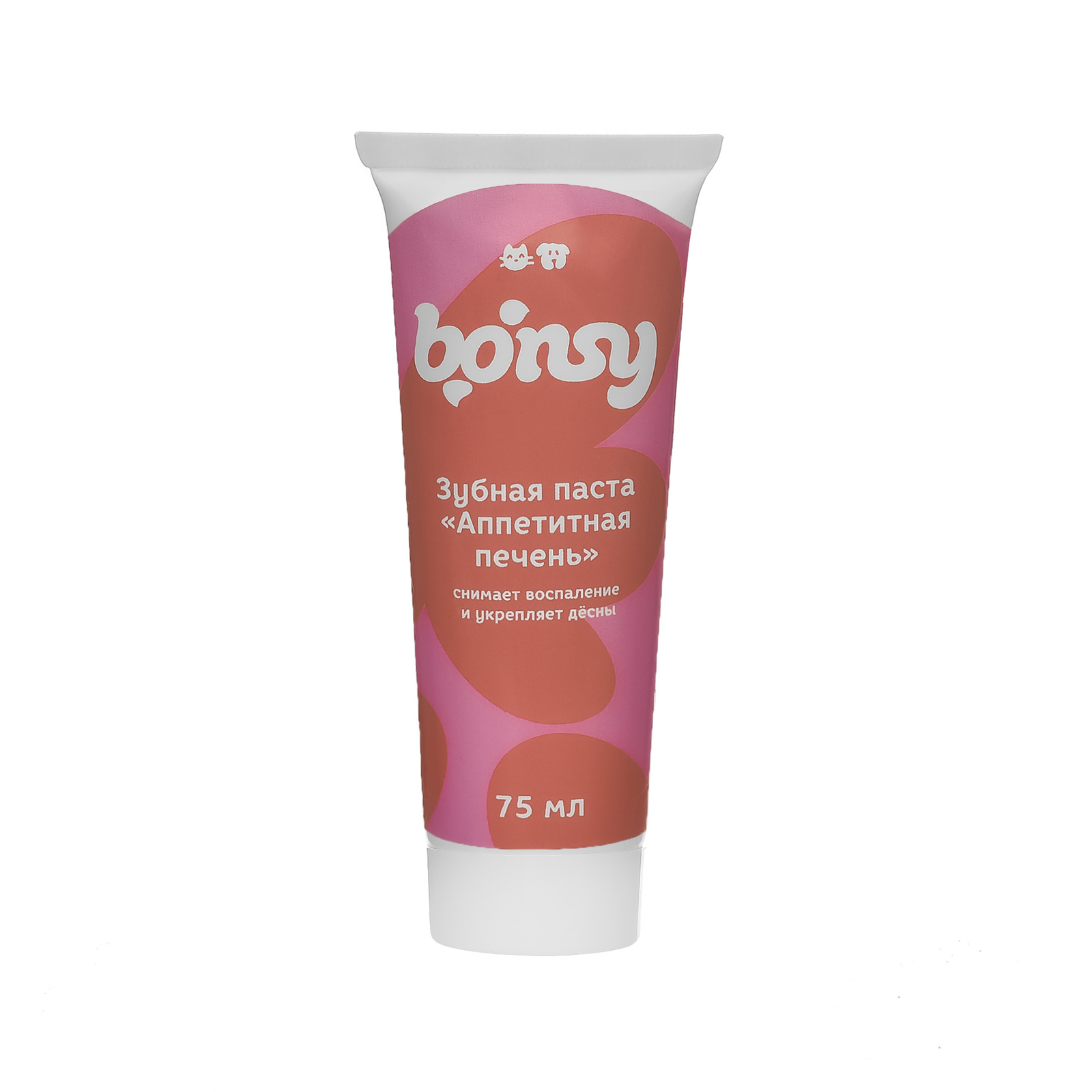 Bonsy Bonsy зубная паста со вкусом печени для кошек и собак (75 мл)