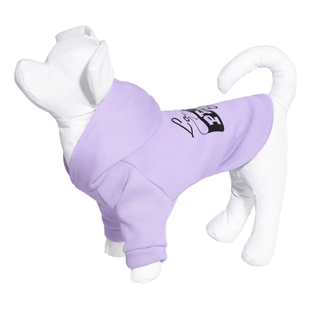 цена Yami-Yami одежда Yami-Yami одежда толстовка с капюшоном для собаки, сиреневая (XL)