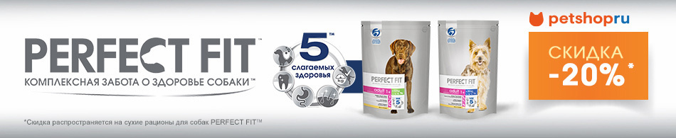 -20% на сухие корма Perfect Fit