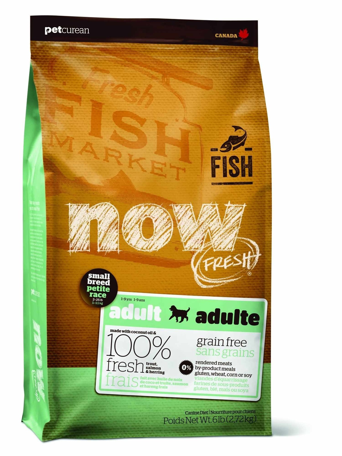 Корм NOW FRESH беззерновой для взрослых собак малых пород с форелью, лососем и овощами (9,98 кг) 