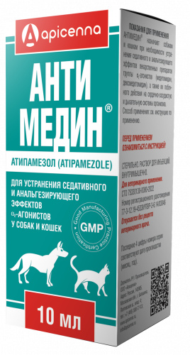Apicenna Apicenna антимедин, раствор для инъекций (10 мл) apicenna лакто стоп раствор для устранения ложной беременности у собак 15 мл