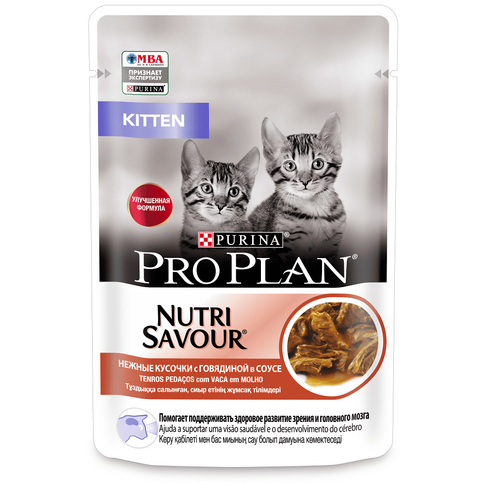 Purina Pro Plan (паучи) влажный корм Nutri Savour для котят, с говядиной в соусе (85 г)
Purina Pro Plan (паучи) влажный корм Nutri Savour для котят, с говядиной в соусе (85 г)