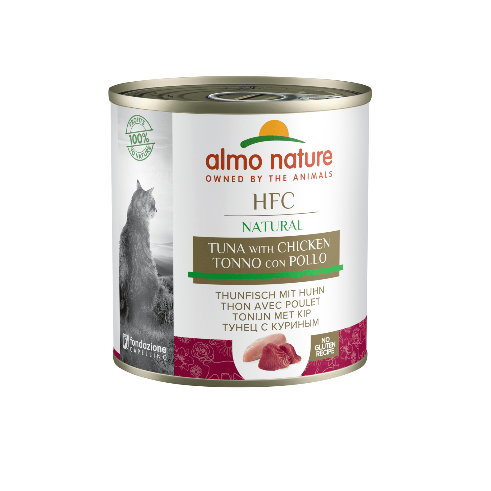 Almo Nature консервы Almo Nature консервы для кошек с курицей и тунцом (280 г)