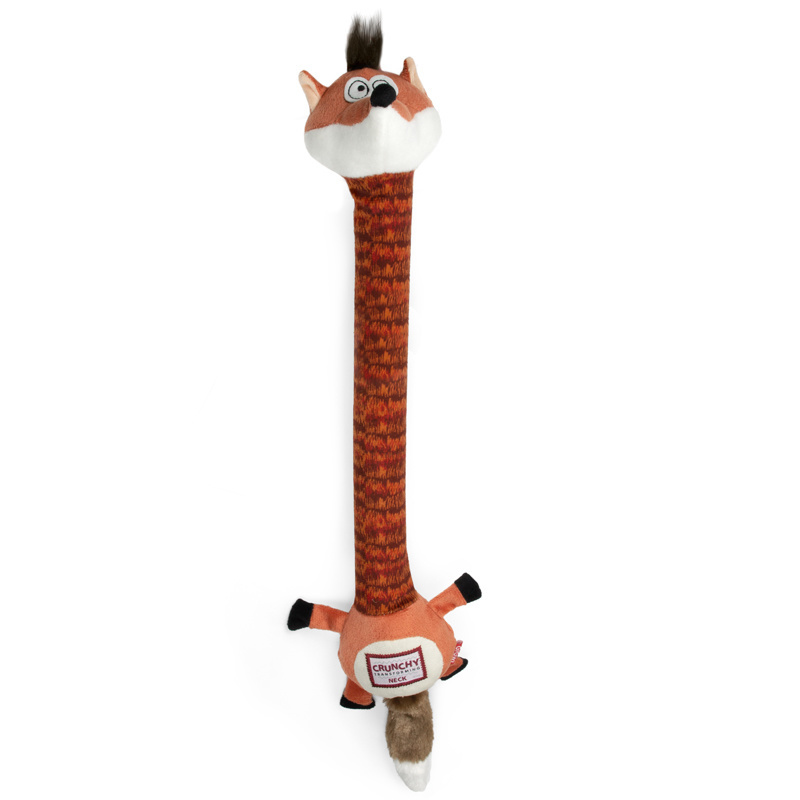 GiGwi GiGwi лиса, хрустящая игрушка с пищалкой, 55×8 см (110 г)