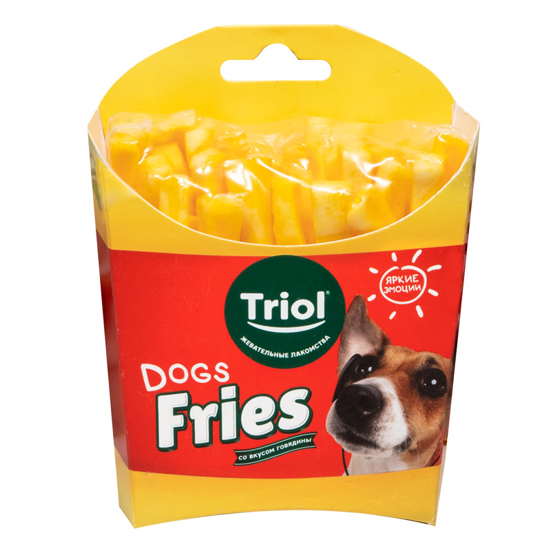 Triol (лакомства) Triol (лакомства) лакомство для собак FUN FOOD Картофель фри (128 г)
