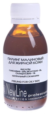 Пилинг малиновый для жирной кожи АНА 26% Ph 2,3 Пилинг малиновый для жирной кожи АНА 26% Ph 2,3 24929 New Line Professional