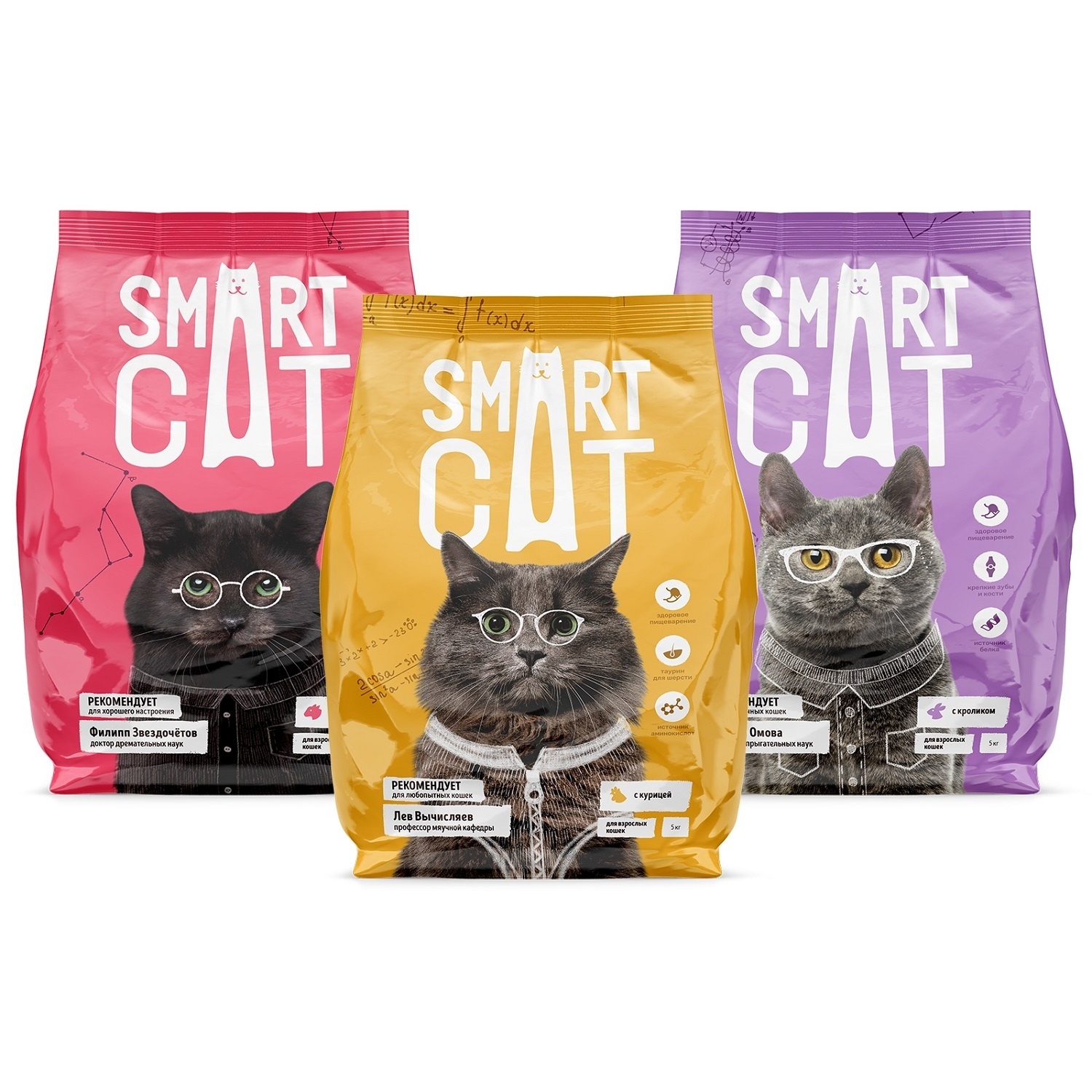 Корм Smart Cat  умный набор (1,2 кг)