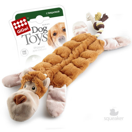 GiGwi GiGwi обезьяна, игрушка с пищалками, 34 см (182 г) gigwi gigwi игрушка кот с пищалками ткань пластик 45 г