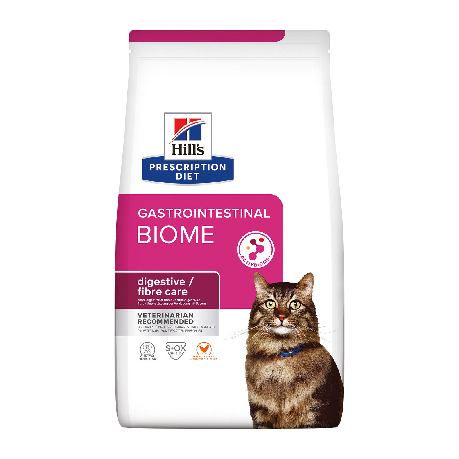 Hill's Prescription Diet Hill's Prescription Diet сухой диетический корм для кошек Biome при расстройствах пищеварения и для заботы о микробиоме кишечника, с курицей (1,5 кг) 37689