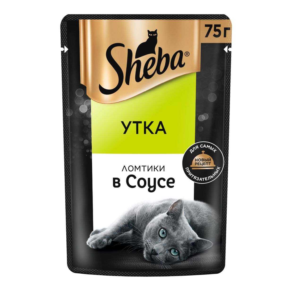 Sheba влажный корм для кошек «Ломтики в соусе с уткой» (75 г)