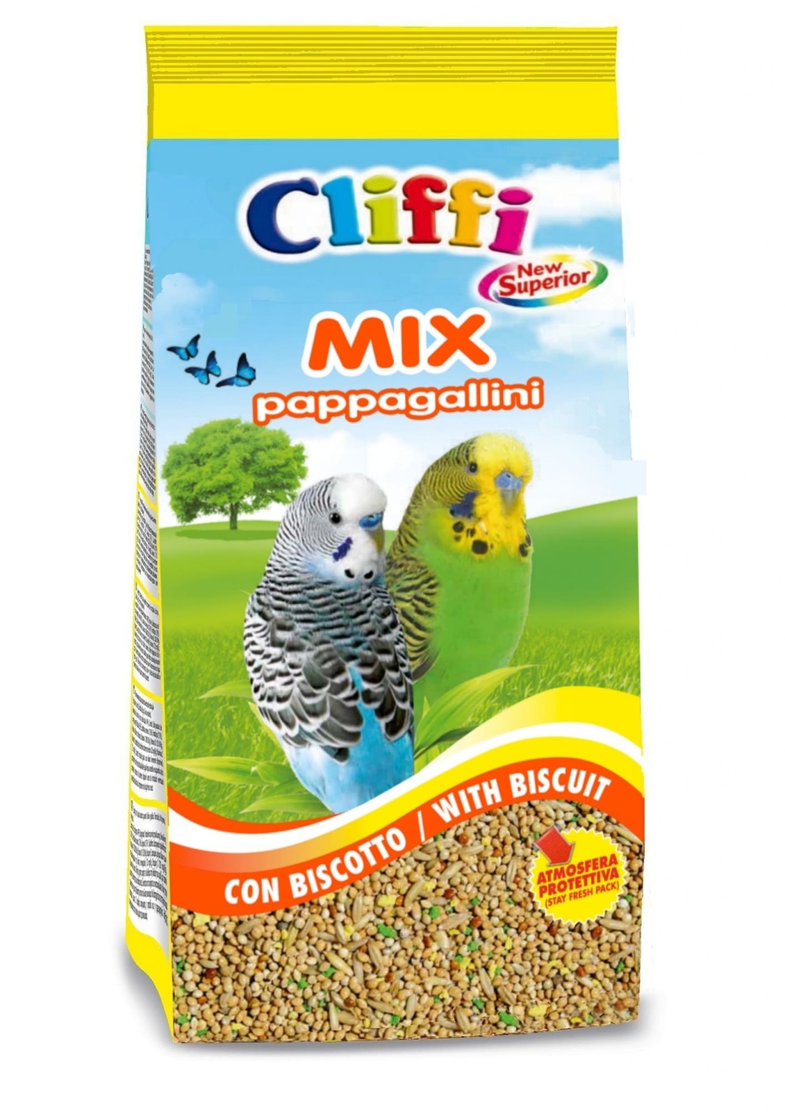 Cliffi (Италия) Cliffi (Италия) смесь отборных семян для волнистых попугаев с бисквитом (1 кг)