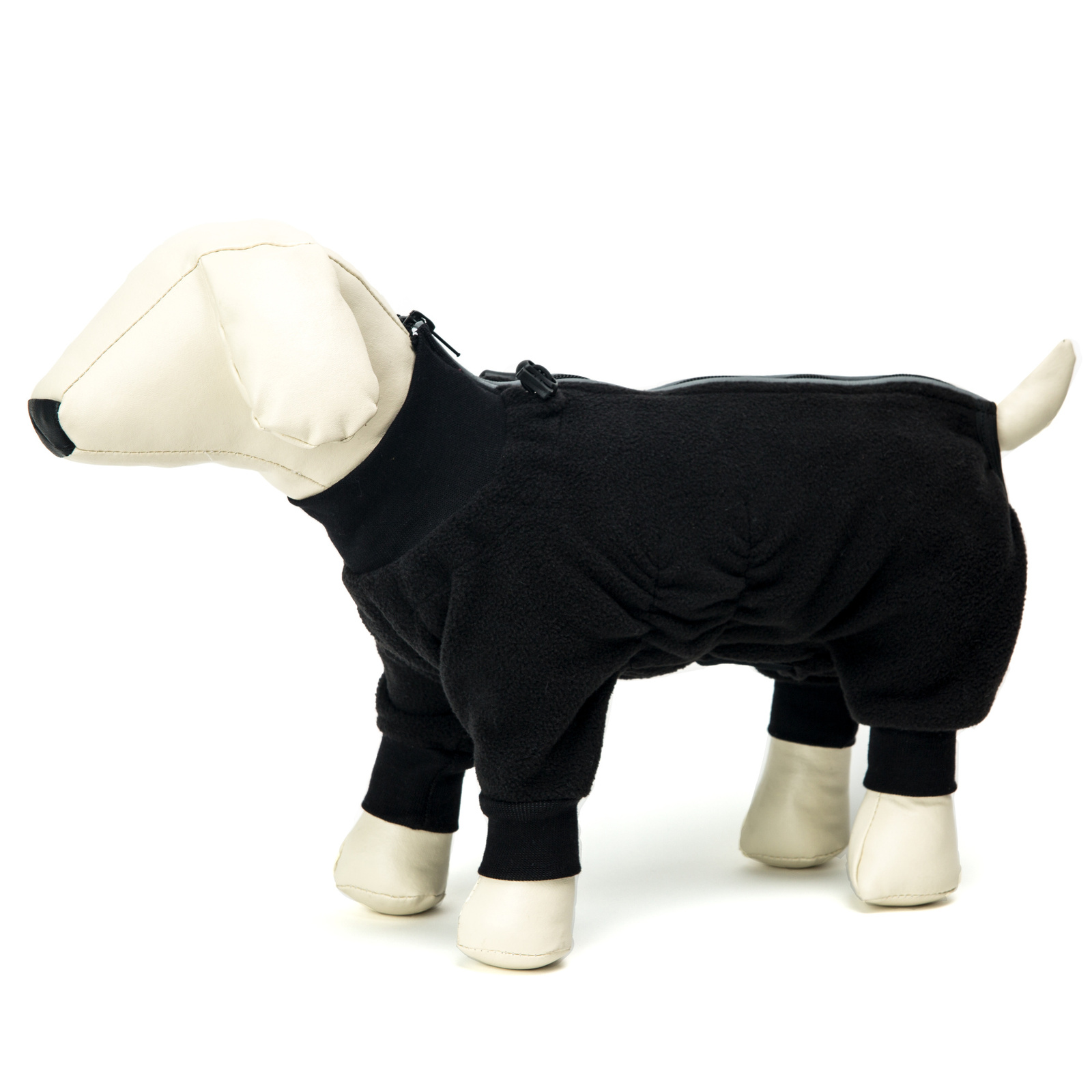 OSSO OSSO комбинезон для собак черный из флиса на молнии (на мальчика) (230 г)