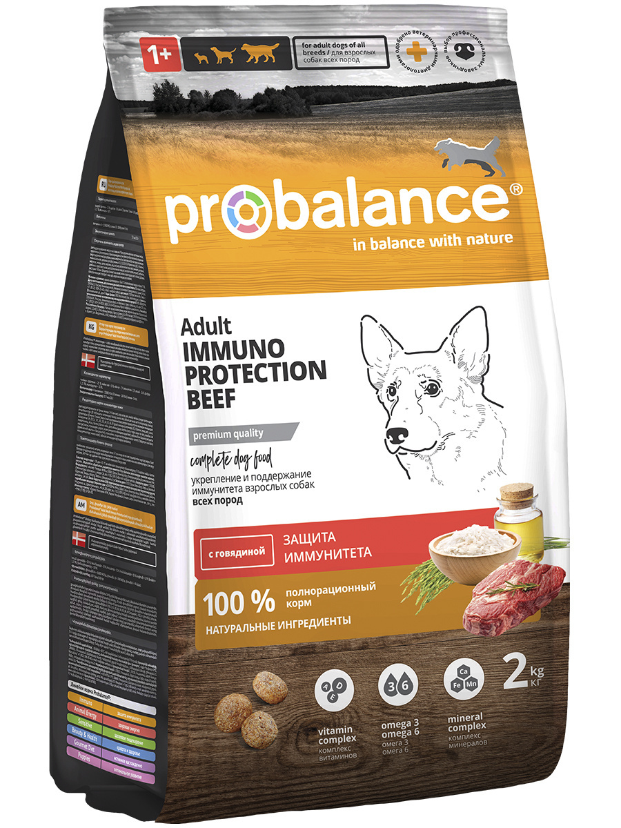 Probalance Probalance сухой корм для взрослых собак с говядиной (2 кг)