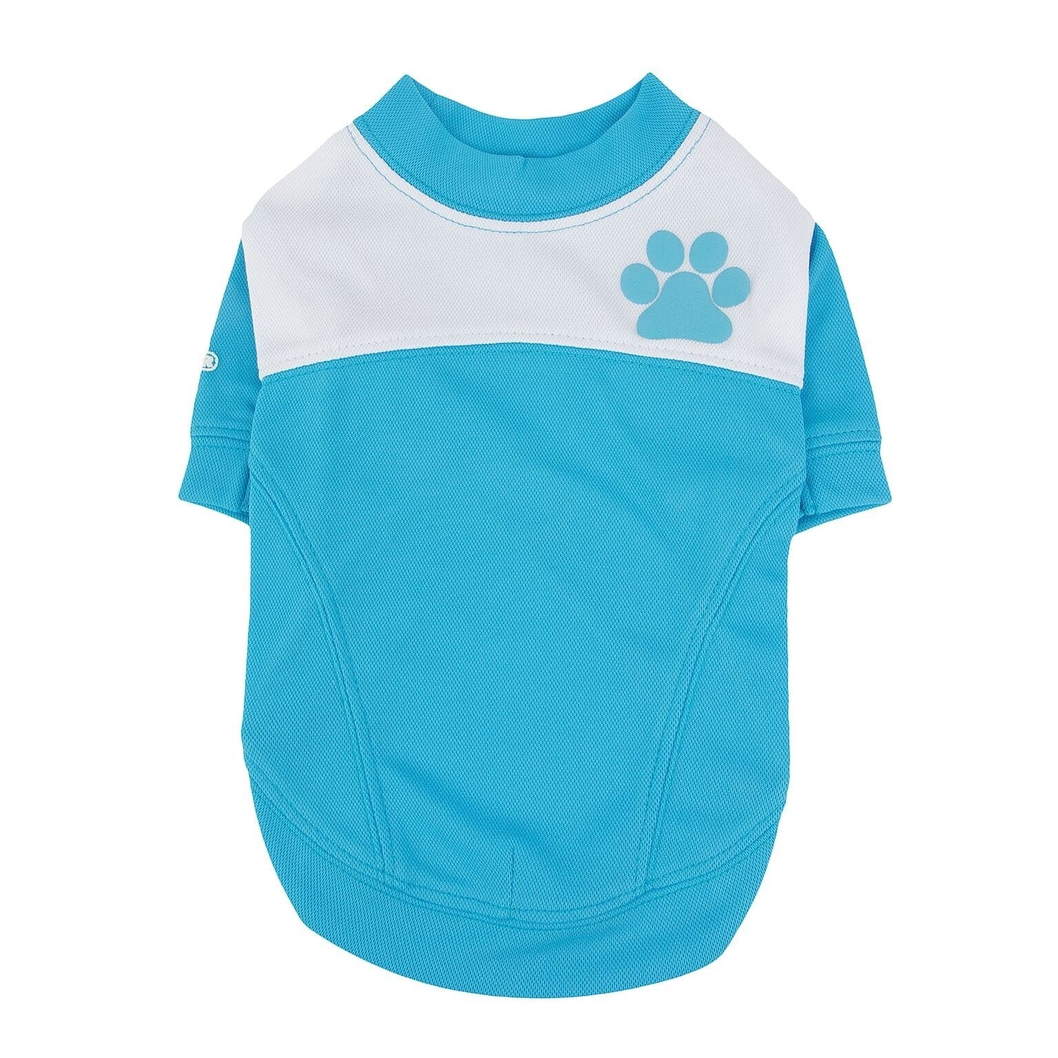 цена Puppia Puppia футболка с принтом-лапкой Эсме, голубой (S)