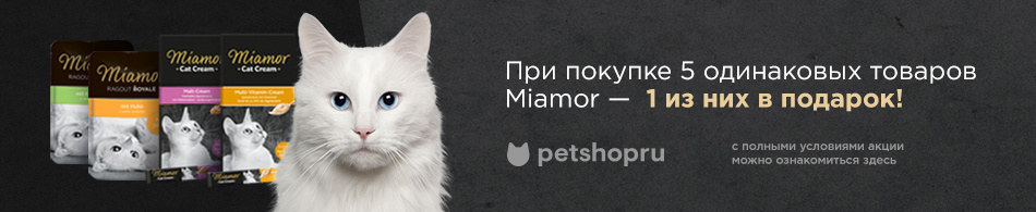 При покупке 5 одинаковых товаров Miamor - 1 из них в подарок!