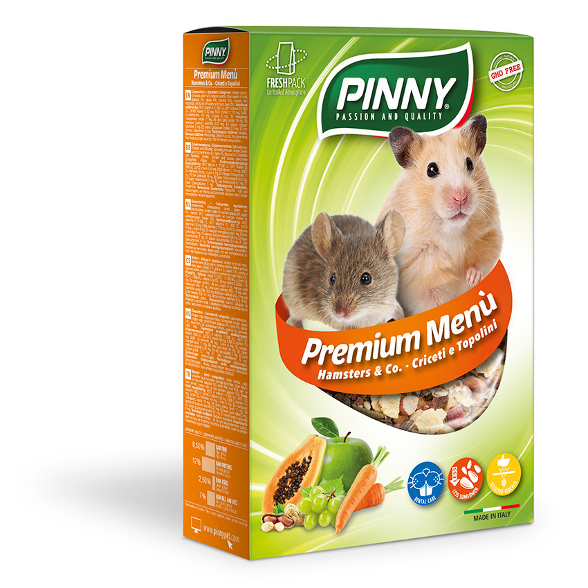 цена Pinny Pinny полнорационный корм для хомяков и мышей с фруктами (700 г)