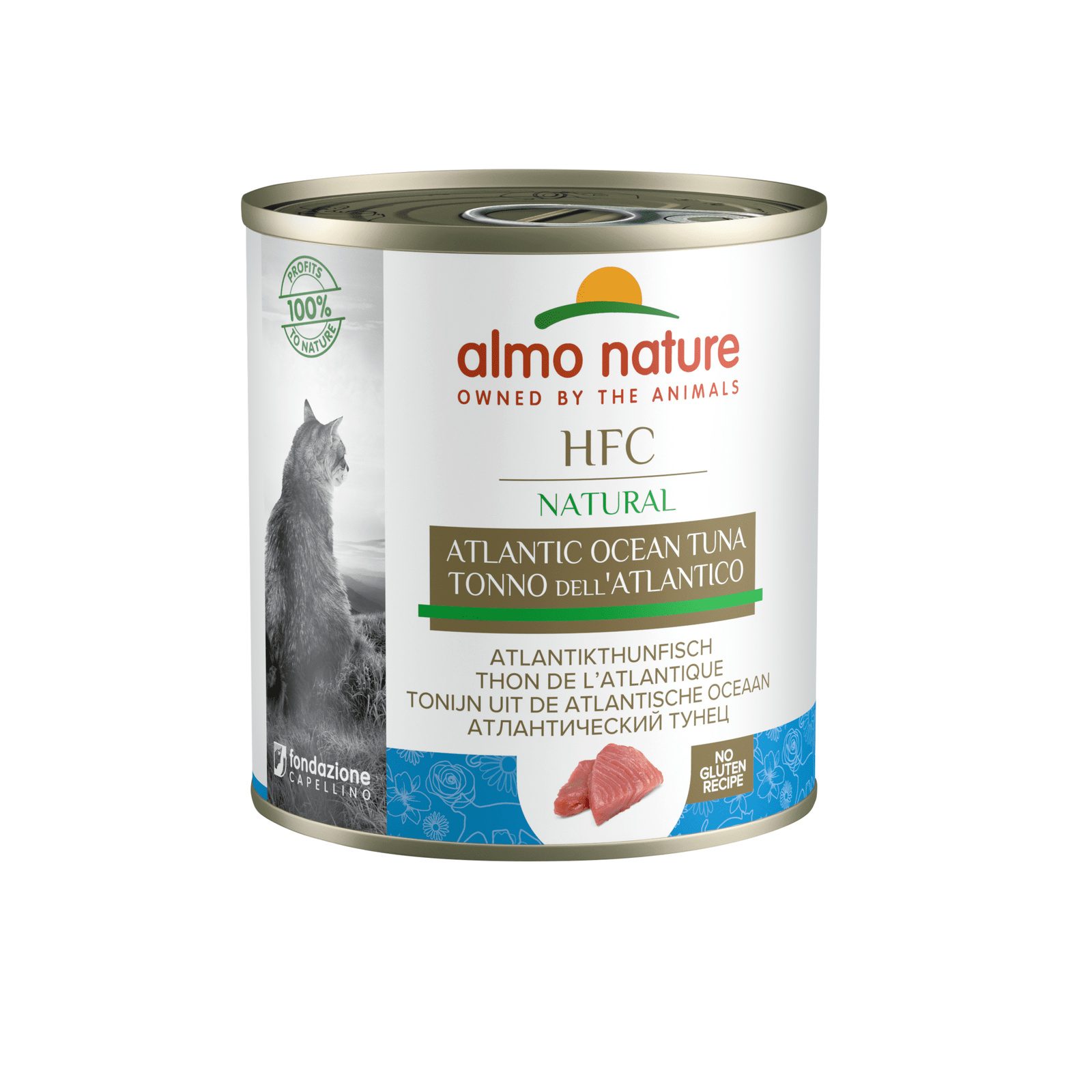 Almo Nature консервы Almo Nature консервы для кошек, с атлантическим тунцом (280 г)