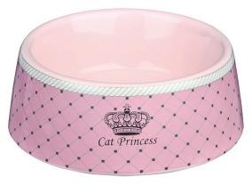 Trixie Trixie миска для кошек Princess, 0.18 л, ø 12 см, керамика, розовый (310 г) trixie миска для воды 500 мл ø 21 см керамика