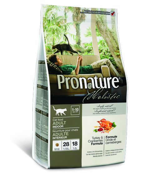 Pronature Корм Pronature holistic для взрослых кошек: Индейка с клюквой (2,72 кг) органическая сушеная клюква 4 унции 113 г
