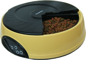 Feedex Feedex автокормушка на 4 кормления для 1-1,2 кг корма, желтая (1,8 кг) feedex feedex автокормушка на 6 кормлений для сухого корма и консервов голубая 1 8 кг