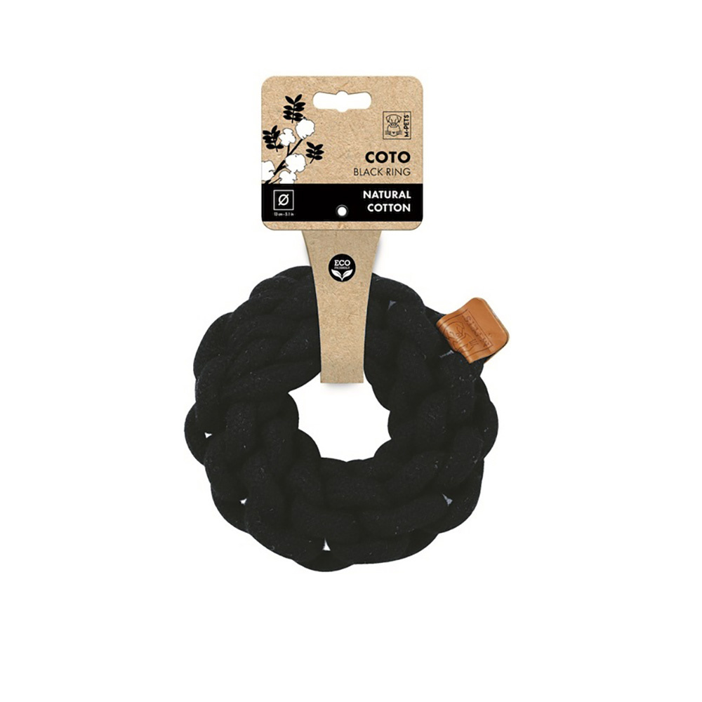 MPets игрушка для собак СОТО кольцо черное (13 см)