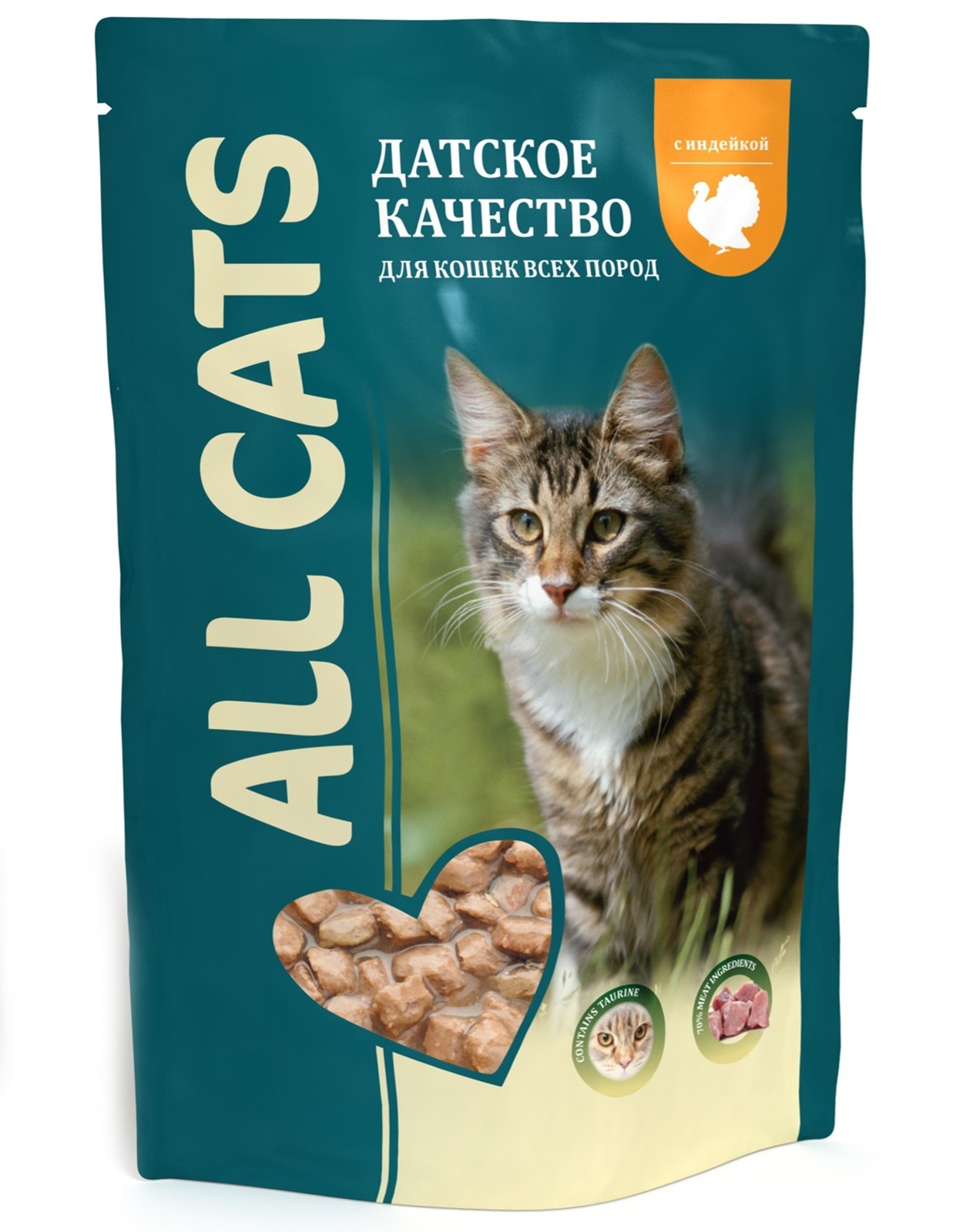 All Cats пауч с тефтельками из индейки в соусе для кошек (85 г) 