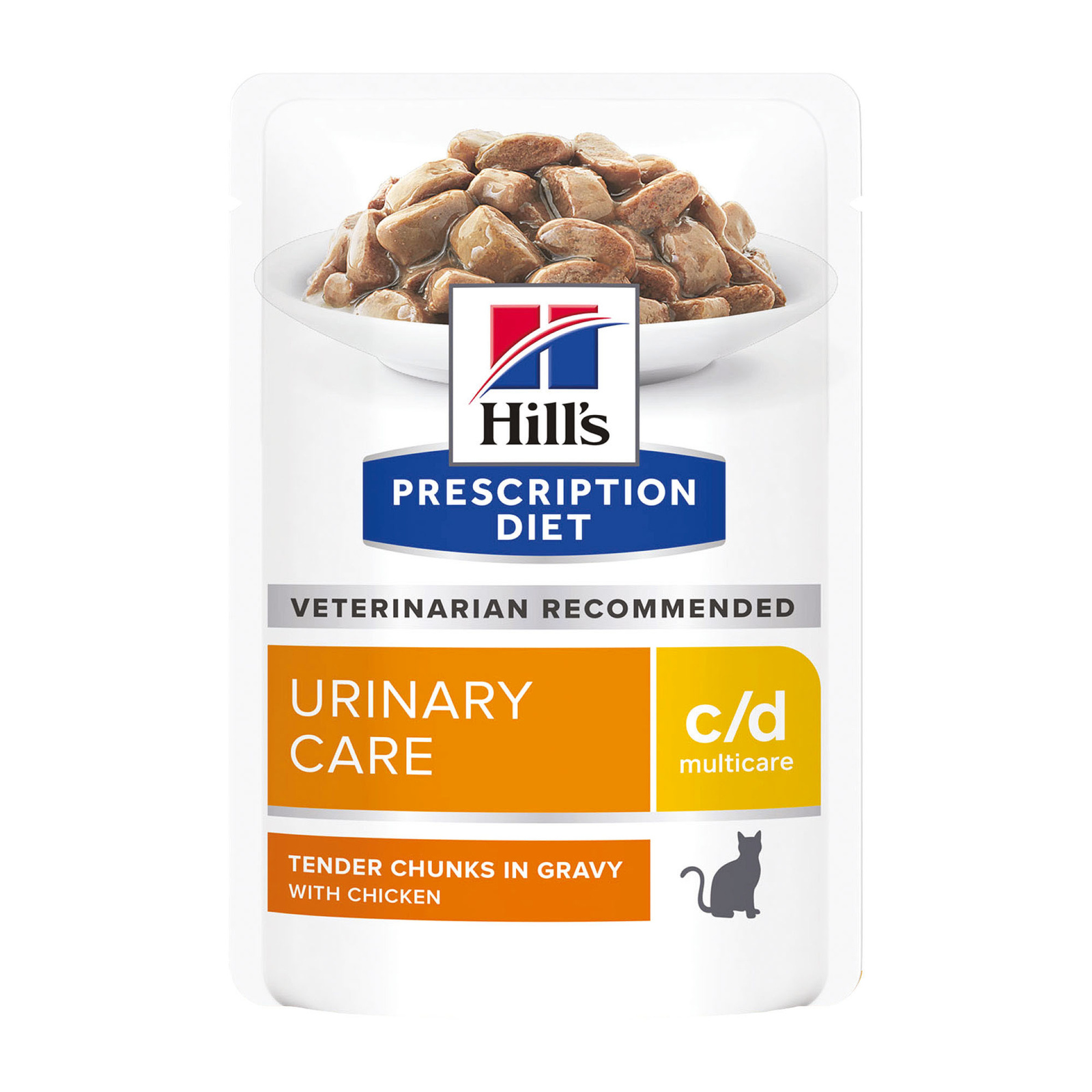 Hill's вет.консервы Hill's вет.консервы prescription Diet c/d Multicare Urinary Care, влажный диетический корм для кошек при профилактике мочекаменной болезни (МКБ), с курицей (85 г)
