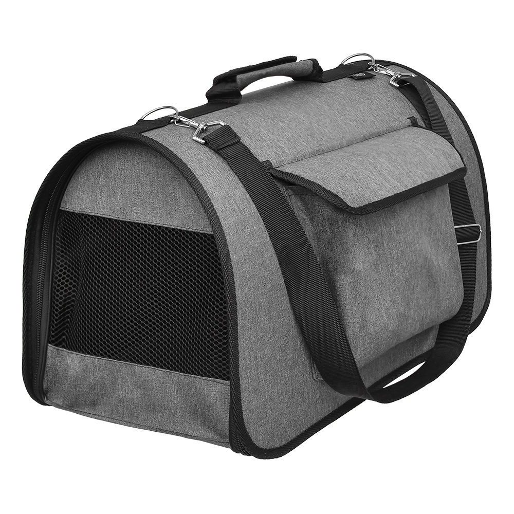 Lelap транспортировка Lelap транспортировка сумка-переноска с карманом Шатои для животных, серый (L)
