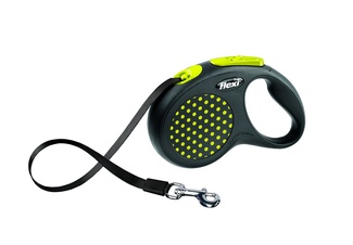 Рулетка-ремень для собак до 15 кг, 5 м, желтая Рулетка-ремень для собак до 15 кг, 5 м, желтая