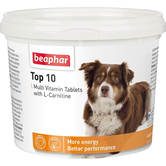 Beaphar Beaphar кормовая добавка с L-карнитином для собак (147 г) beaphar beaphar кормовая добавка для котят и щенков порошок 200 г