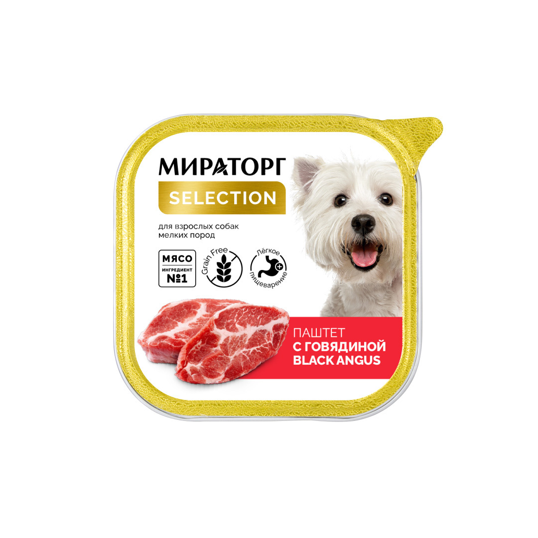 Мираторг Мираторг консервы паштет для собак мелких пород с говядиной (100 г)