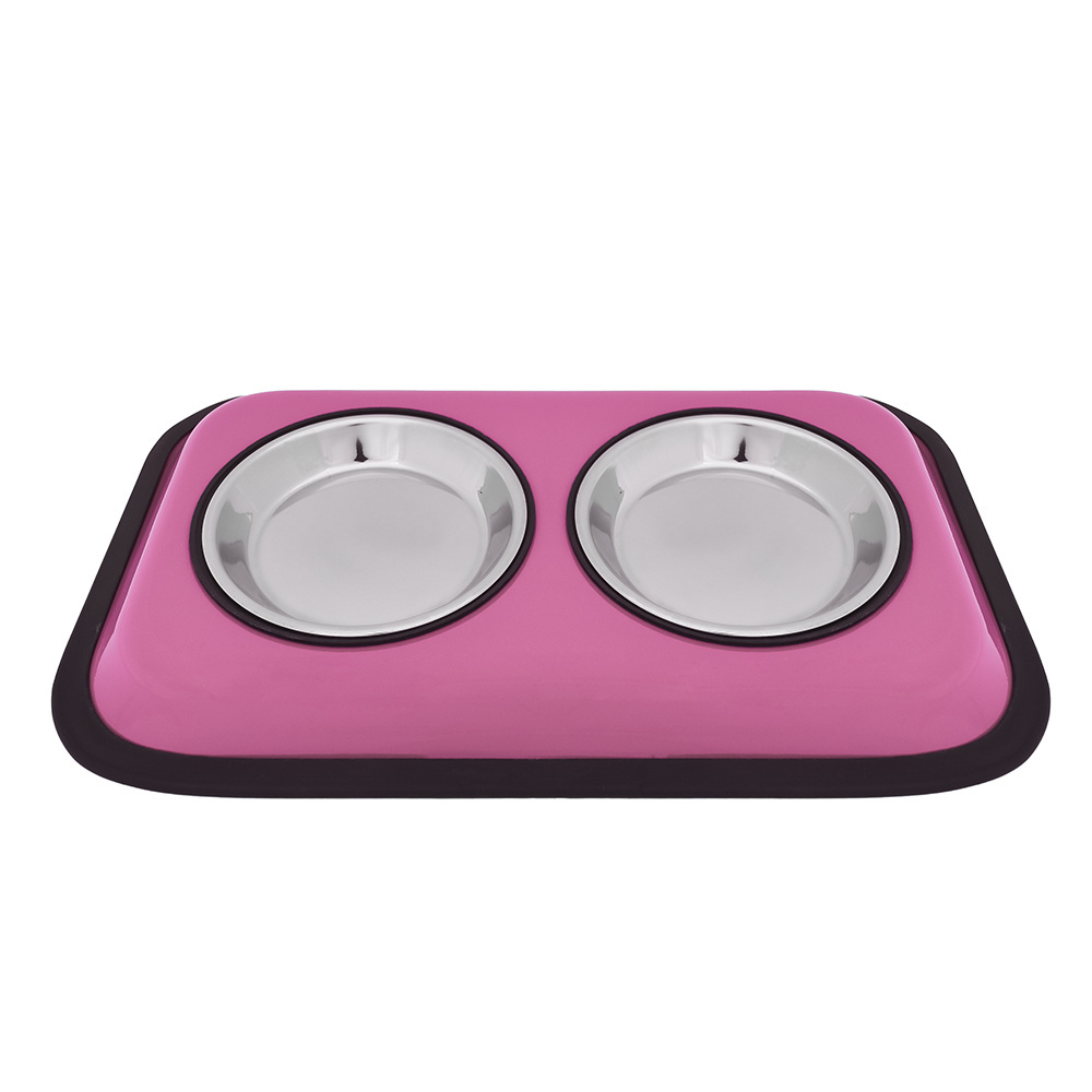 Tappi миски Tappi миски двойная миска для кошек Каму, розовая (270 мл) миска керамическая nobby kitty face для кошек розовая 100 мл 1 шт