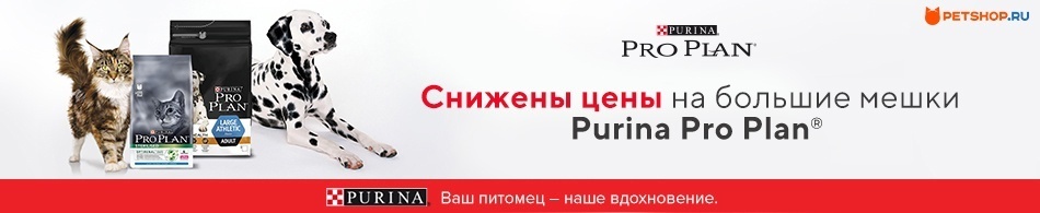 Снижены цены на большие мешки Purina Pro Plan