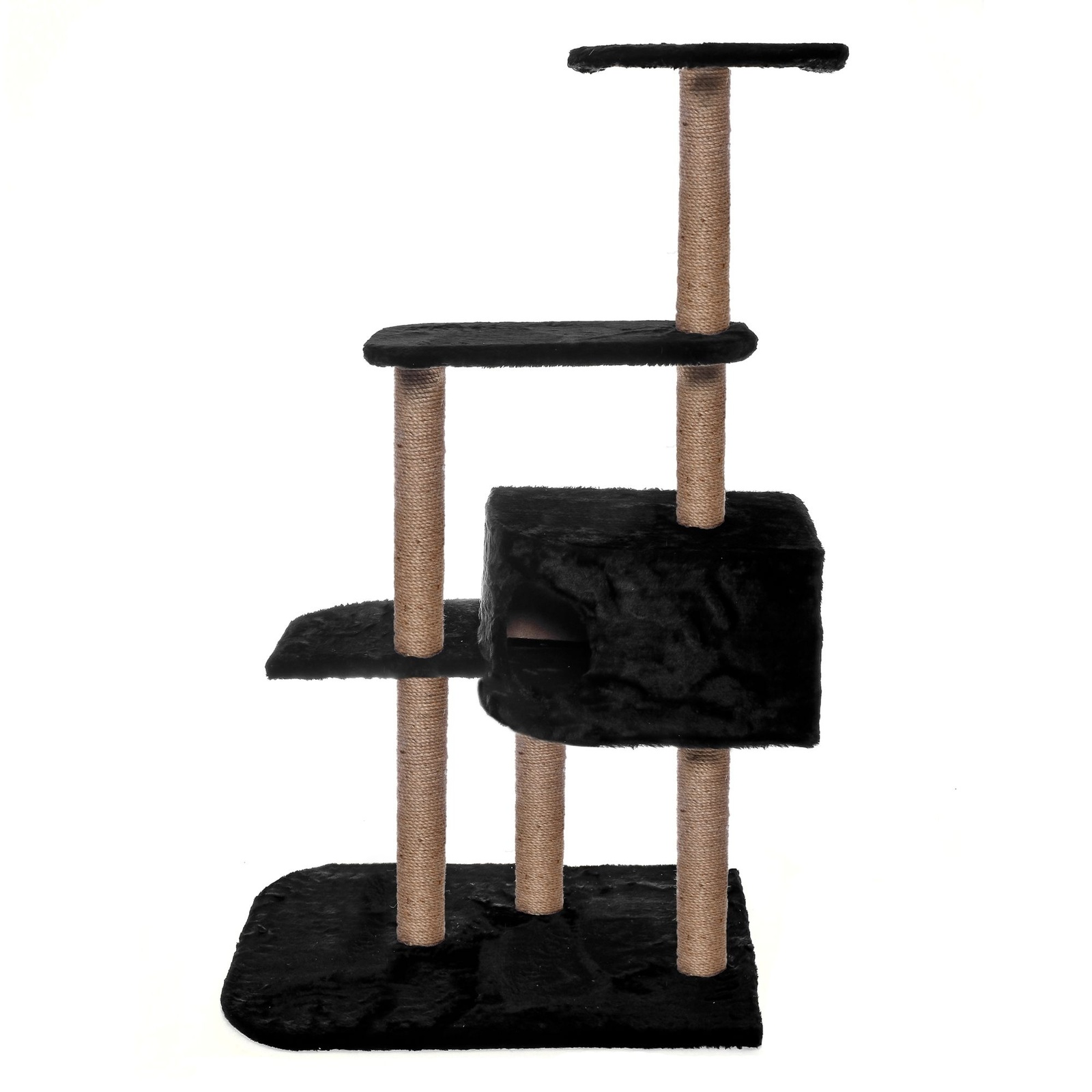 Yami Yami когтеточки Yami Yami когтеточки домик-когтеточка Трикси, джут, черный (76x37x129 см)