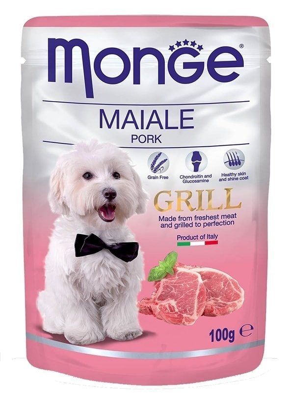 Monge паучи для собак, со свининой (100 г) от Petshop